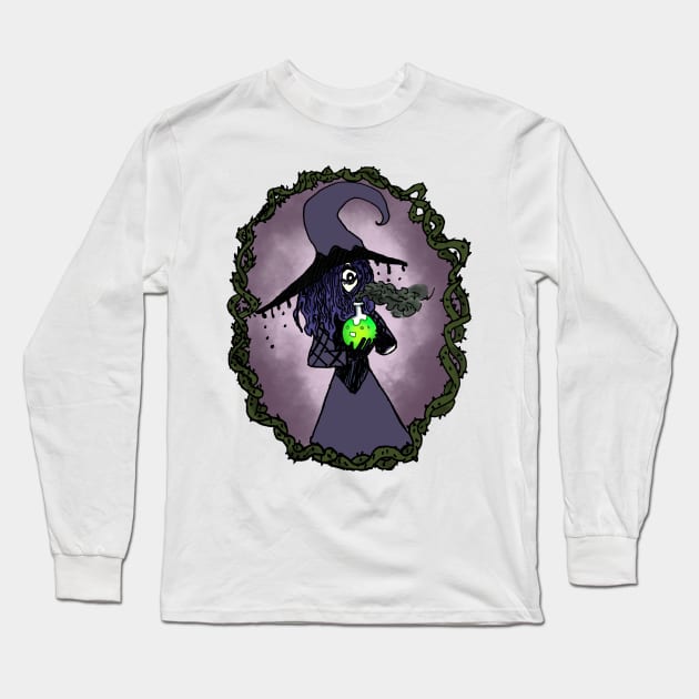 Ink Witch Long Sleeve T-Shirt by KaylieDoesArt